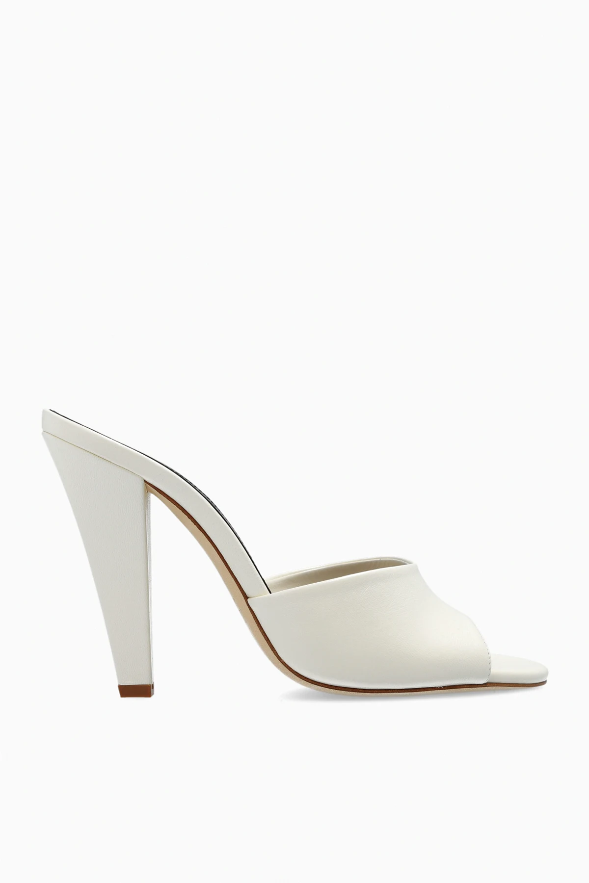 cream ‘Olivia’ heeled mules