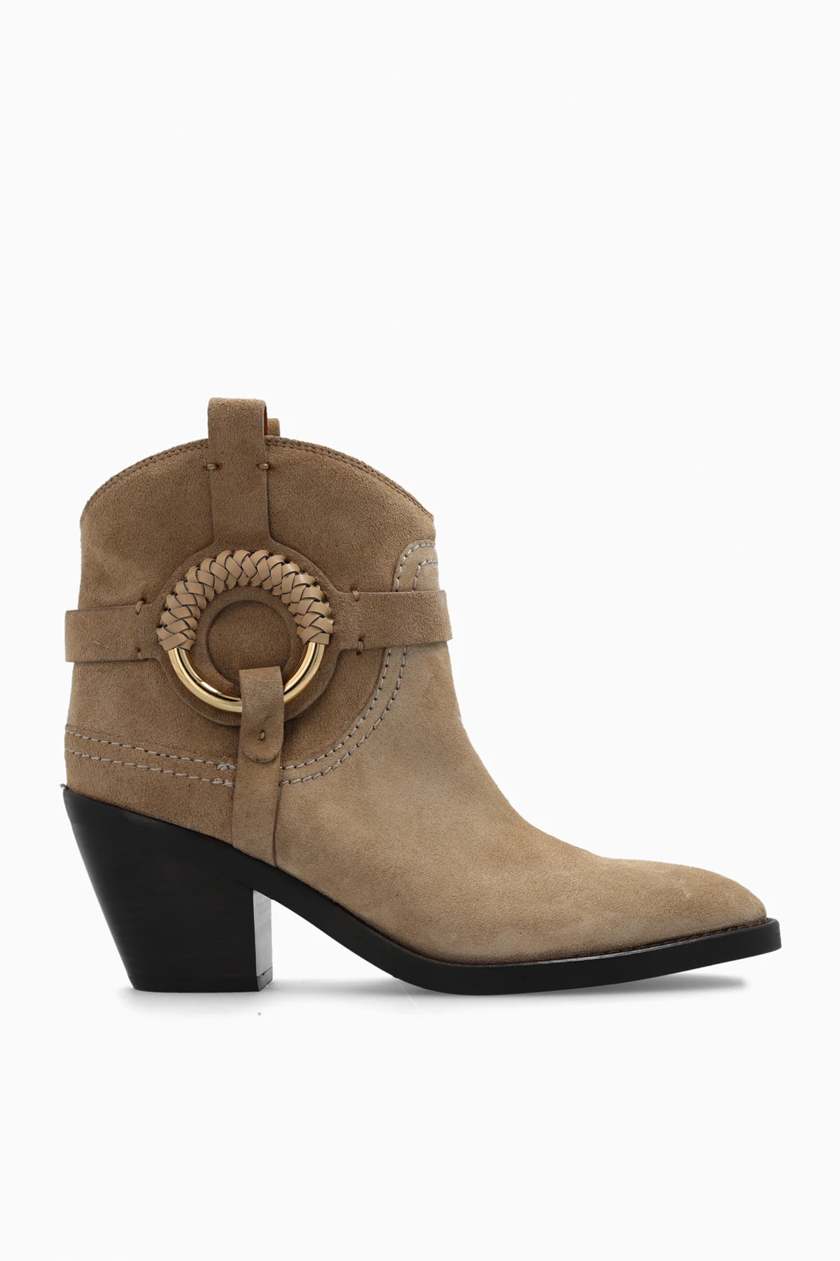 ‘Hana’ suede cowboy boots