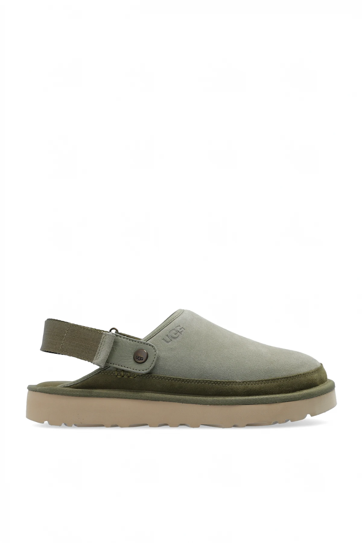 GREEN ‘Goldencoast’ suede slides