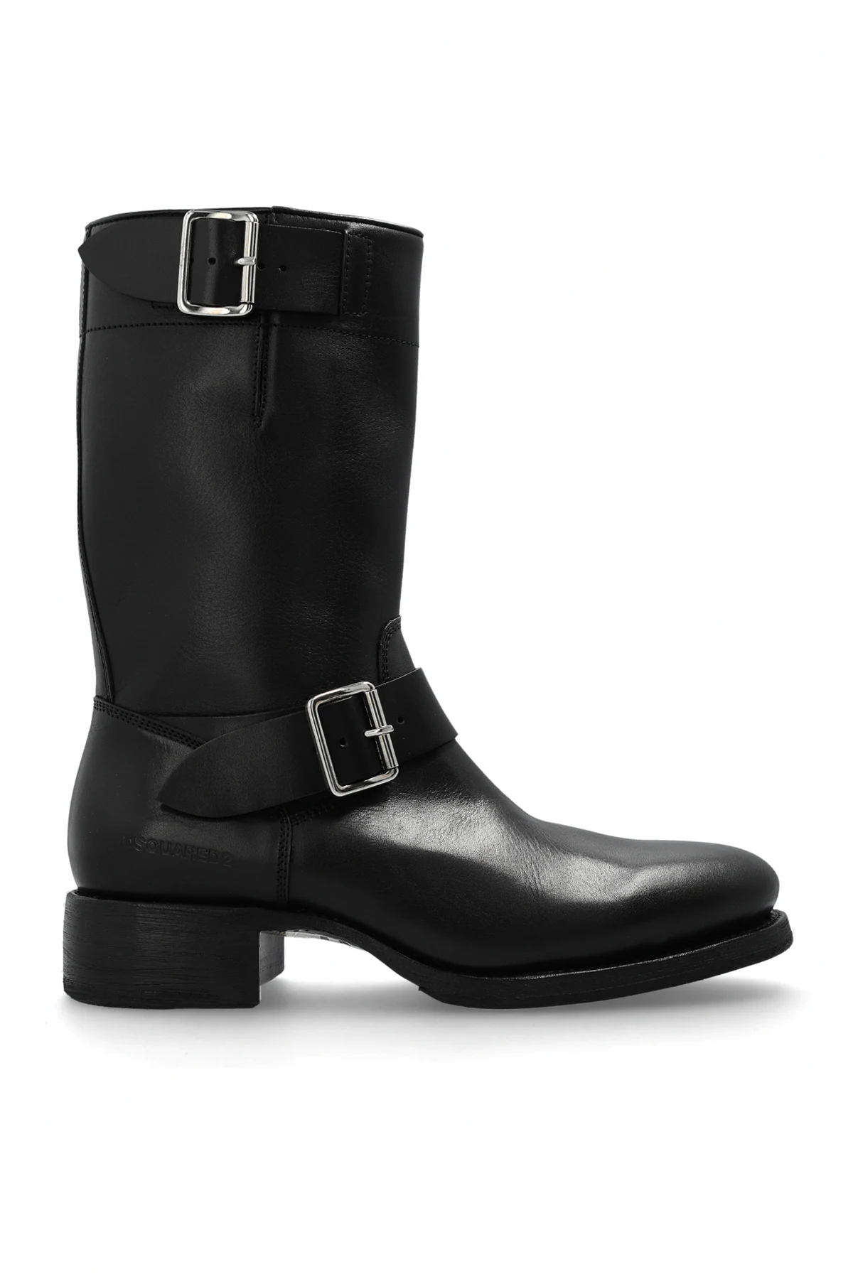 SCHWARZ Leder-Stiefeletten