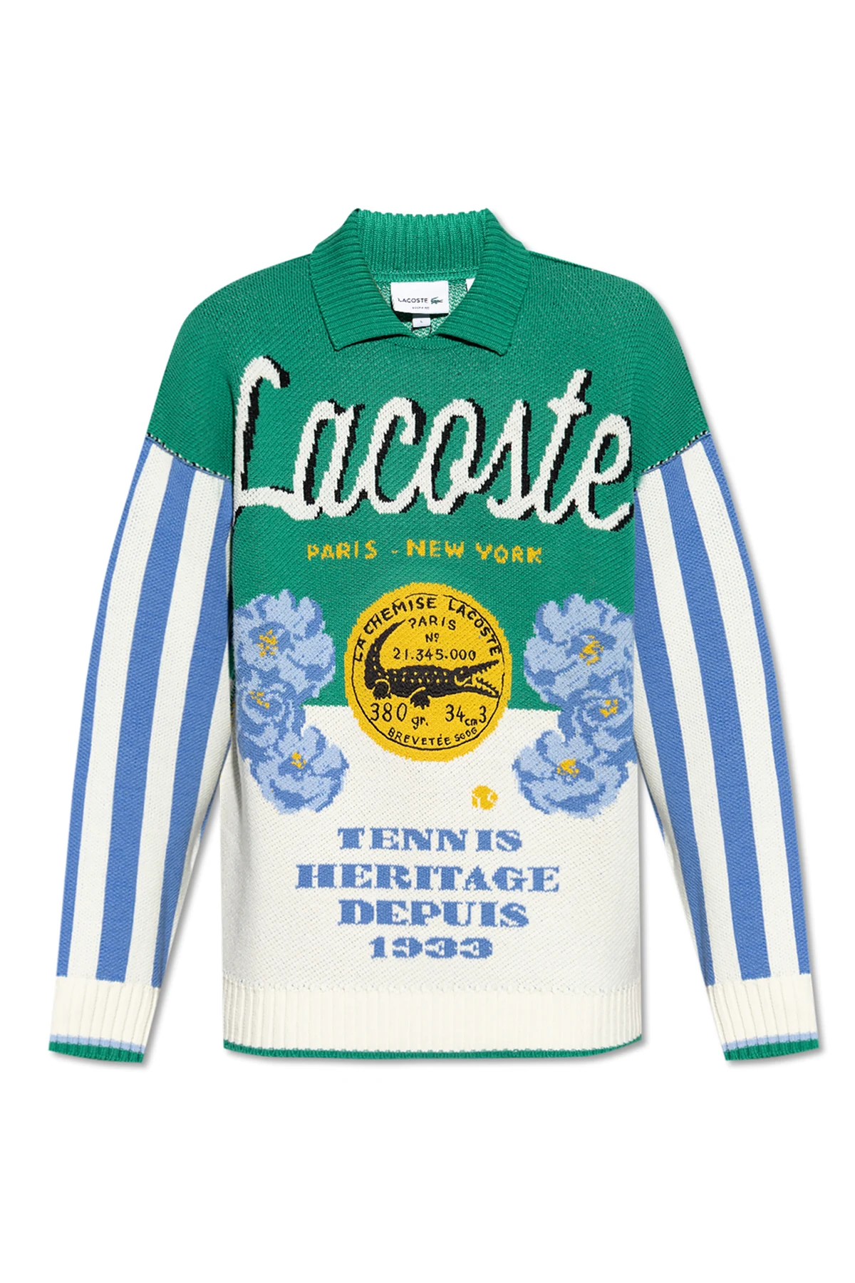 Sweter z wełnianym wykończeniem