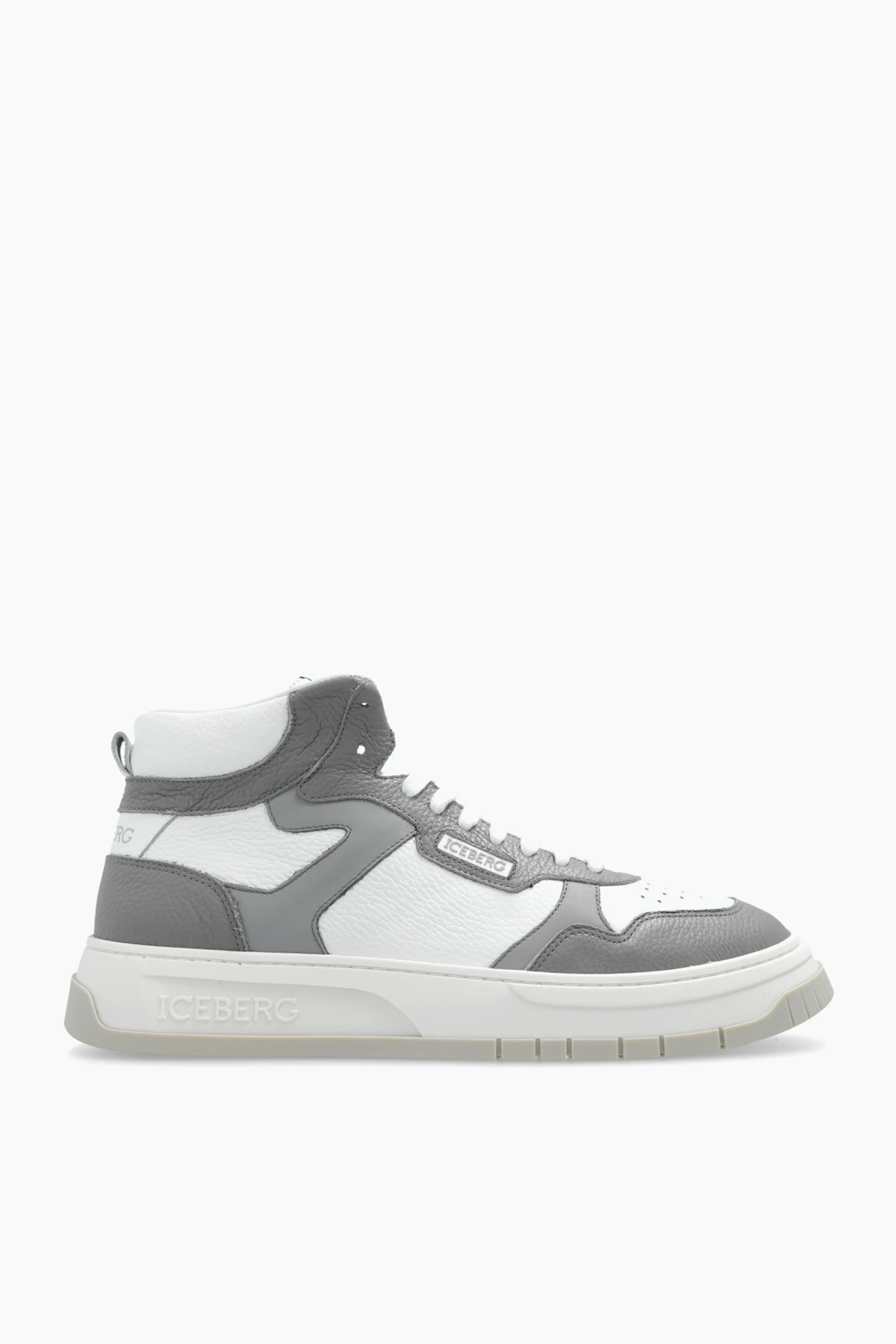 WHITE Ankle-high sports shoes ‘Clock’