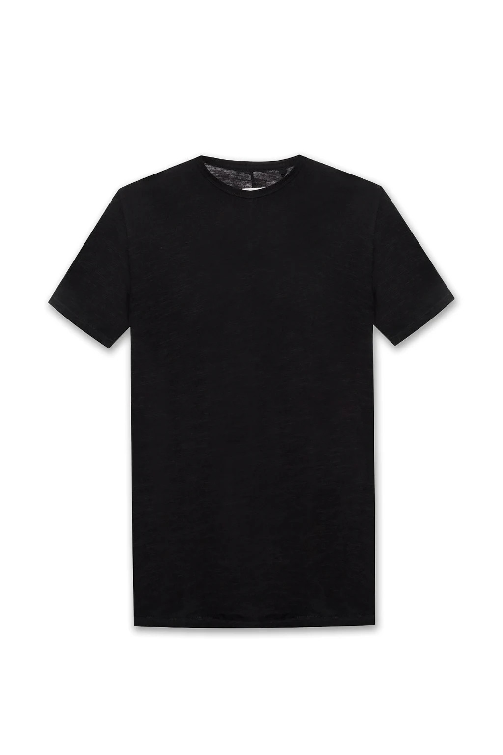 CZARNY T-shirt z okrągłym dekoltem