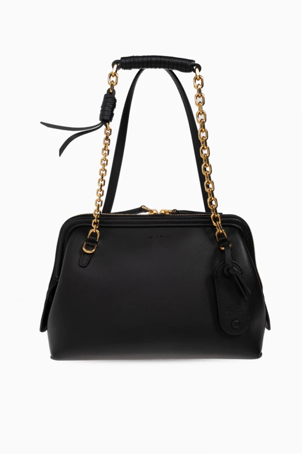 SCHWARZ Lederhandtasche