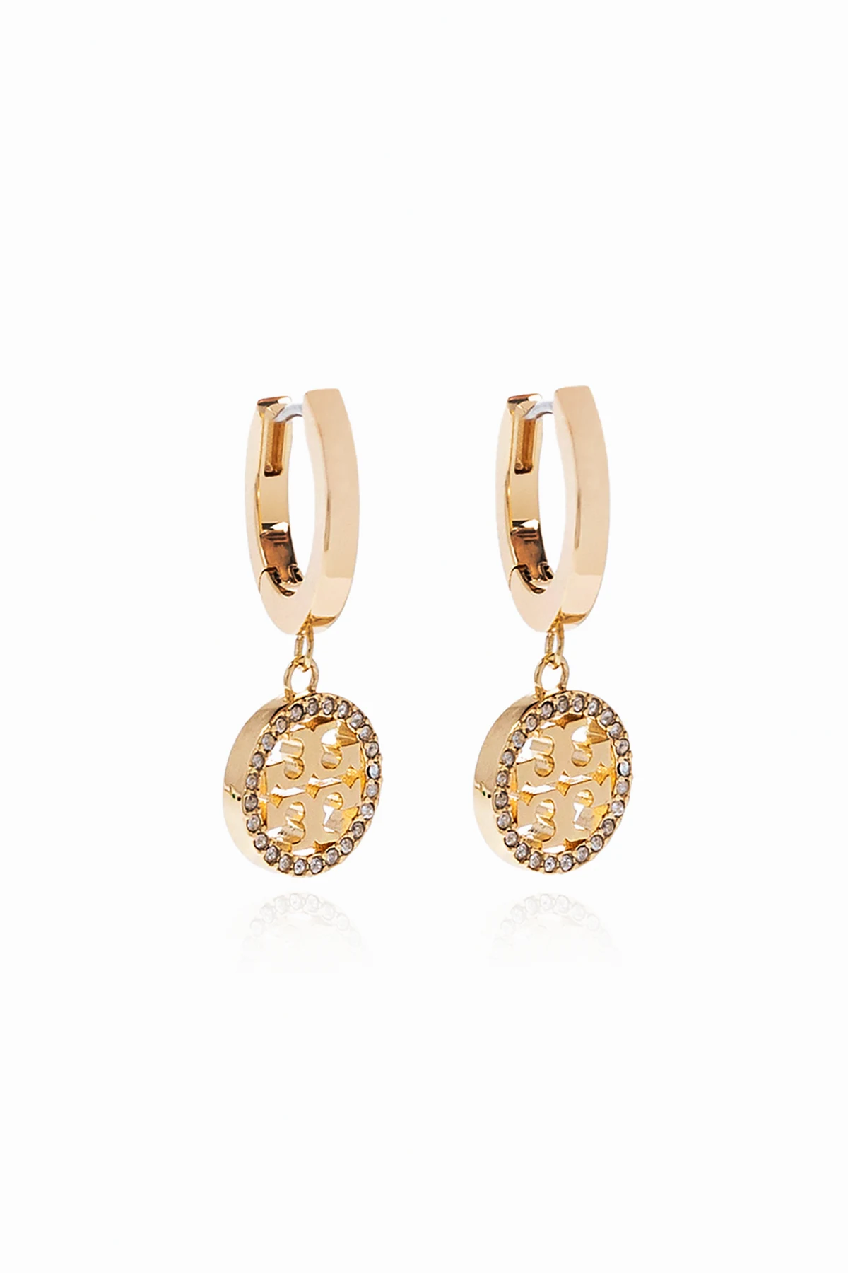 GOLD ‘Miller’ earrings with logo