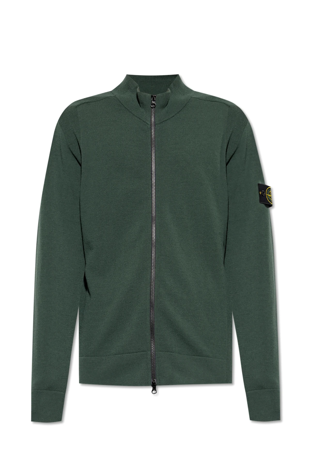 GREEN Cardigan with Logo
