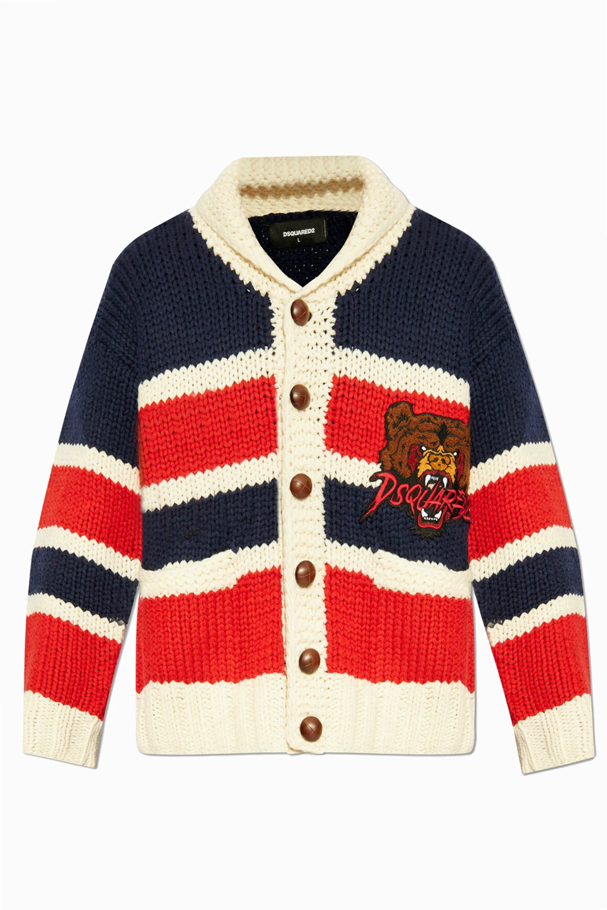 NAVY BLUE Woolen cardigan