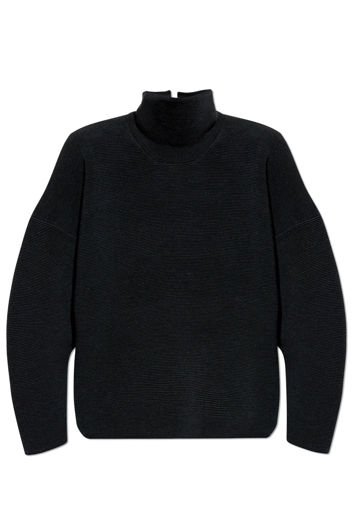 BLACK Wool Turtleneck ‘Ottoman’