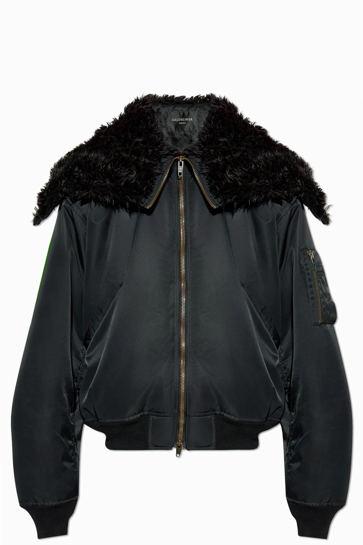 BLACK Jacket with wide collar