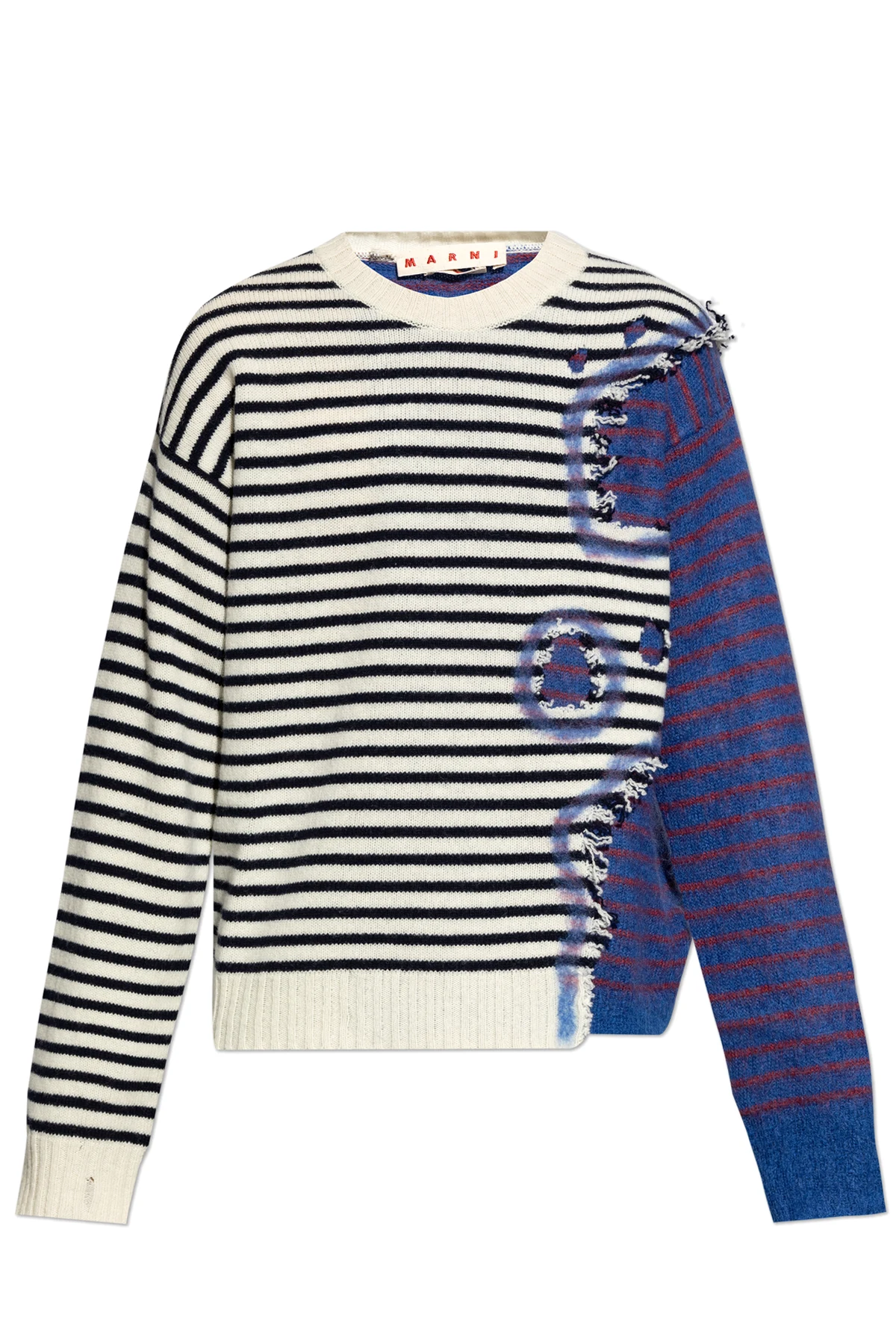 Sweter z efektem `vintage`