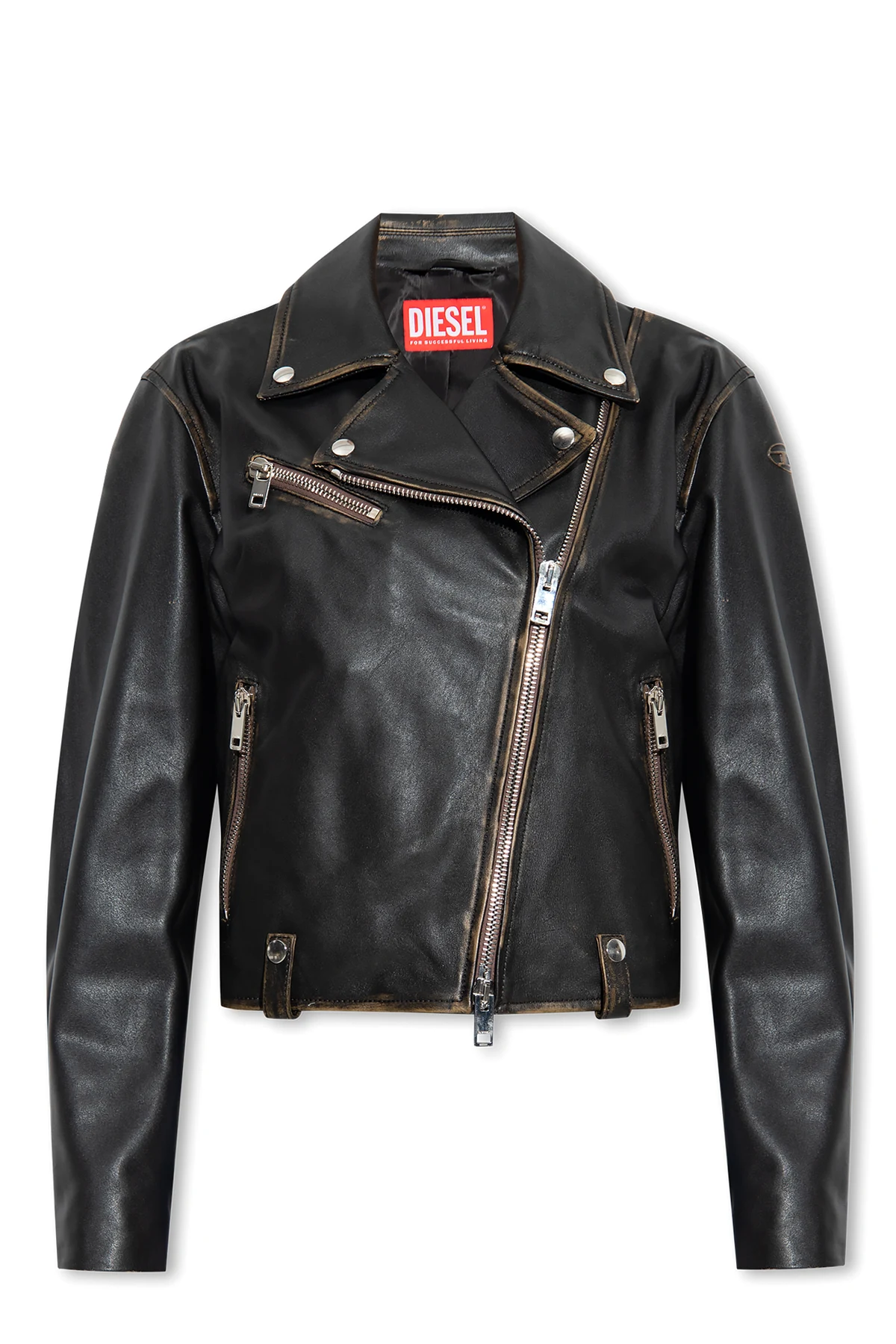 BLACK ‘L-EDME’ leather jacket
