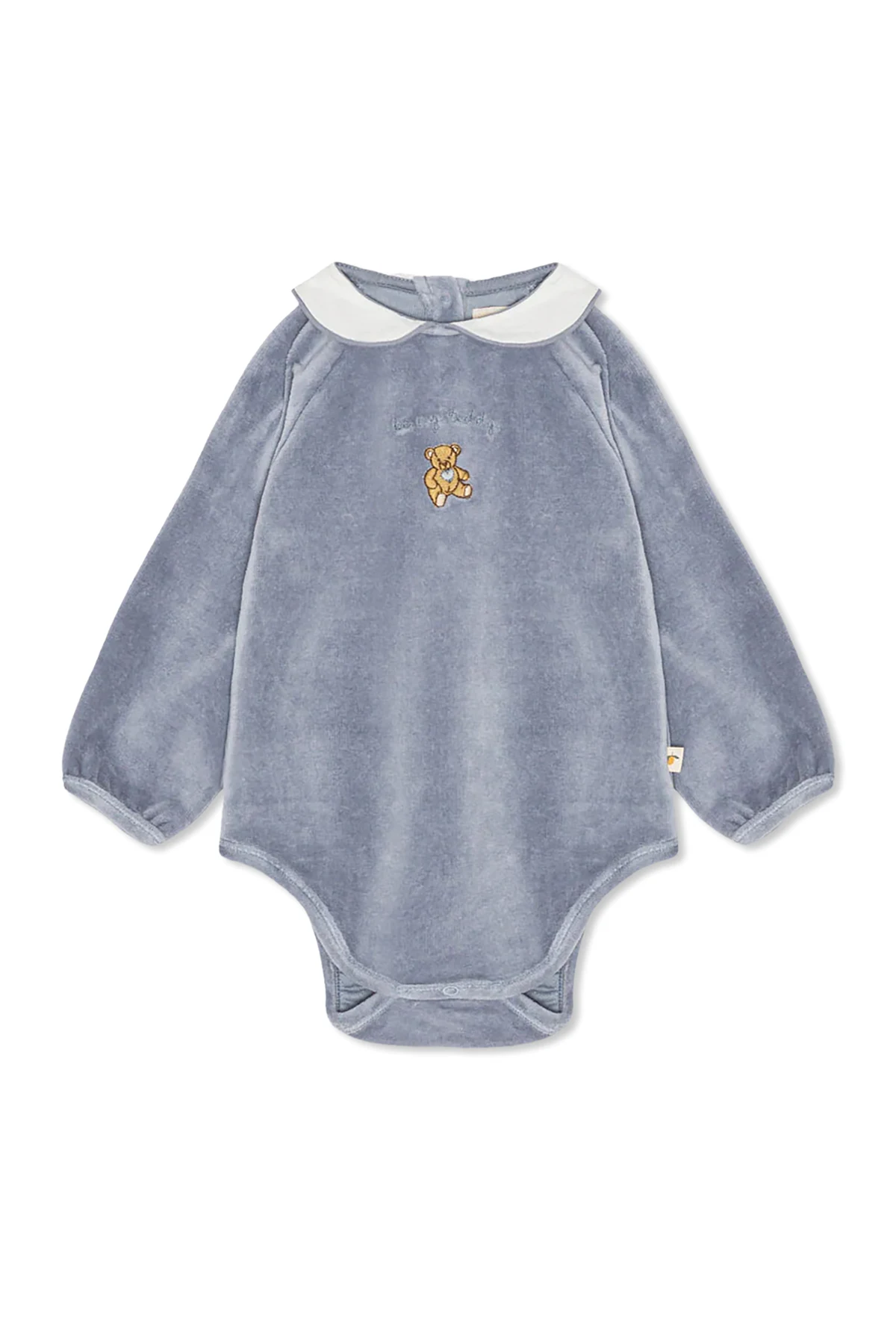 BLUE Velour Bodysuit