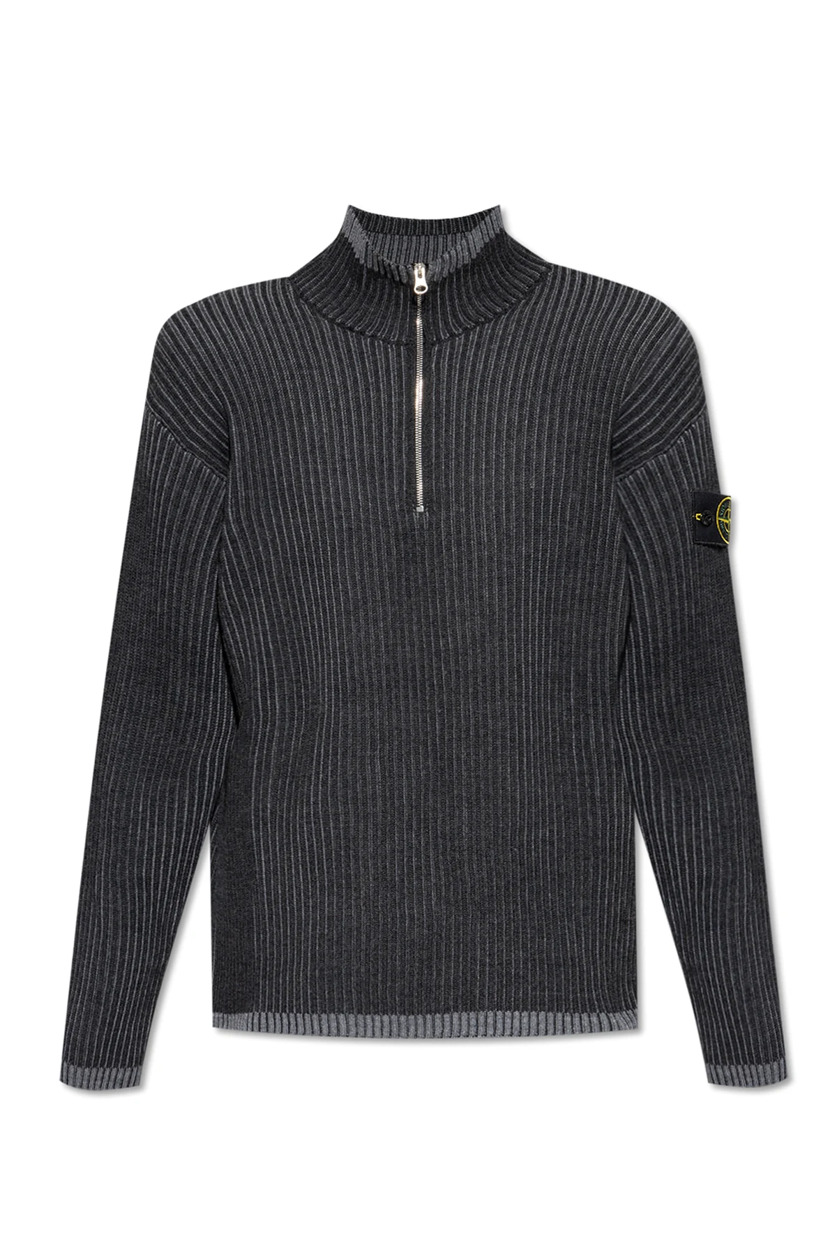 GREY Ribbed Sweater