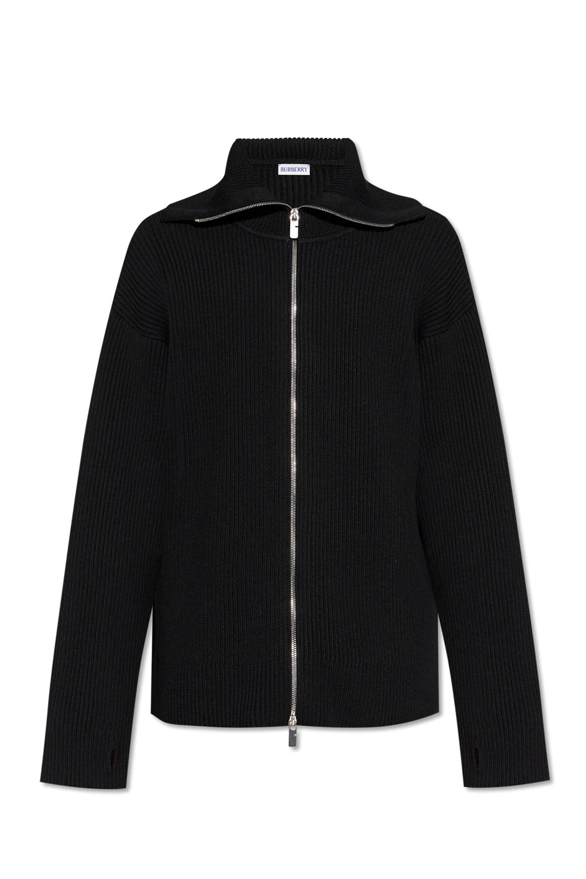 BLACK Woolen cardigan