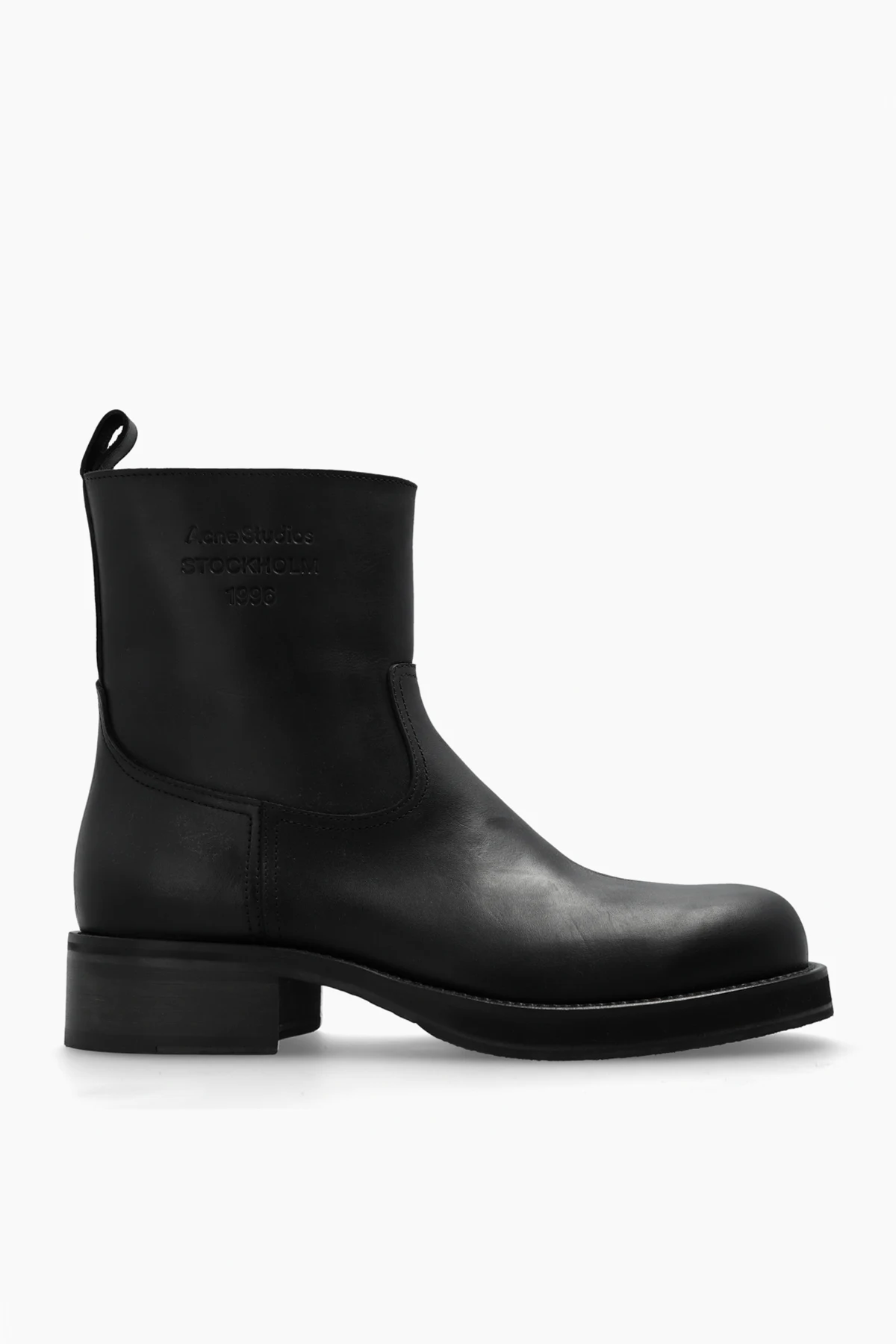 SCHWARZ Stiefeletten mit Logo