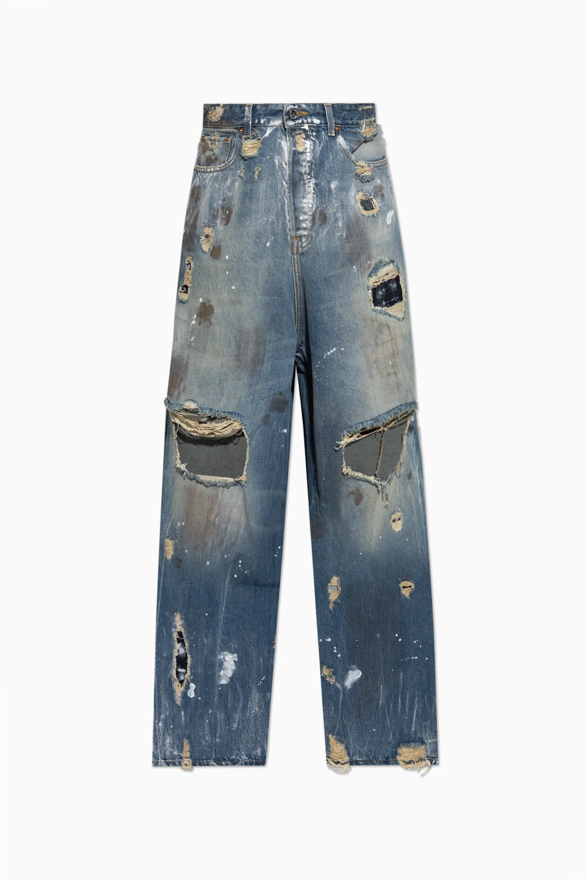 Jeans mit Destroyed-Effekt