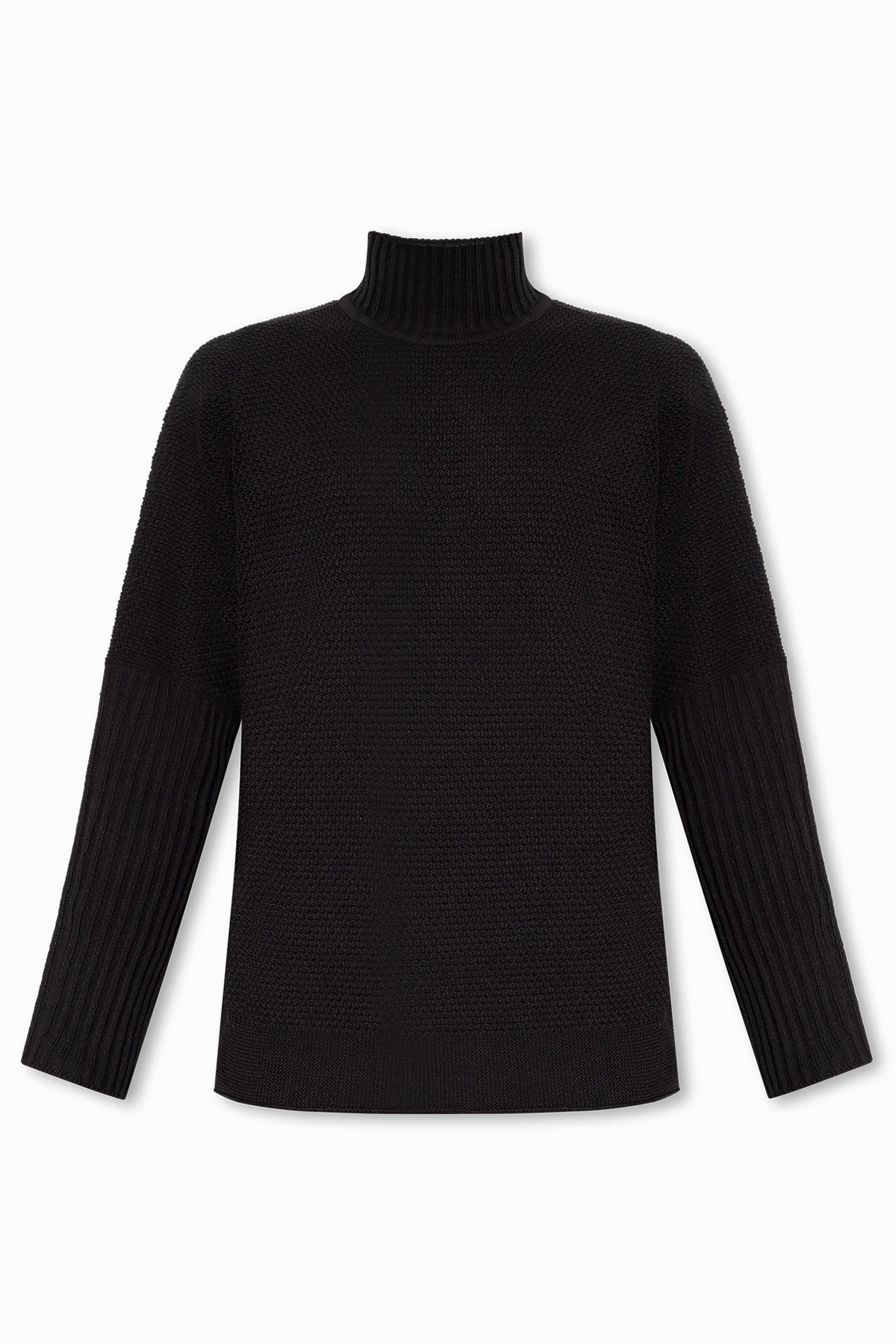 BLACK Oversized turtleneck sweater