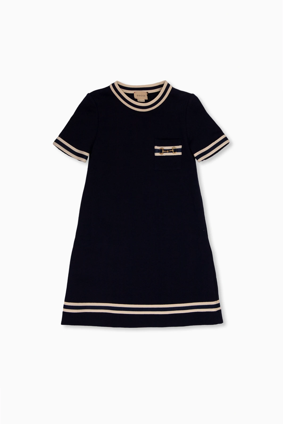 Dress with application