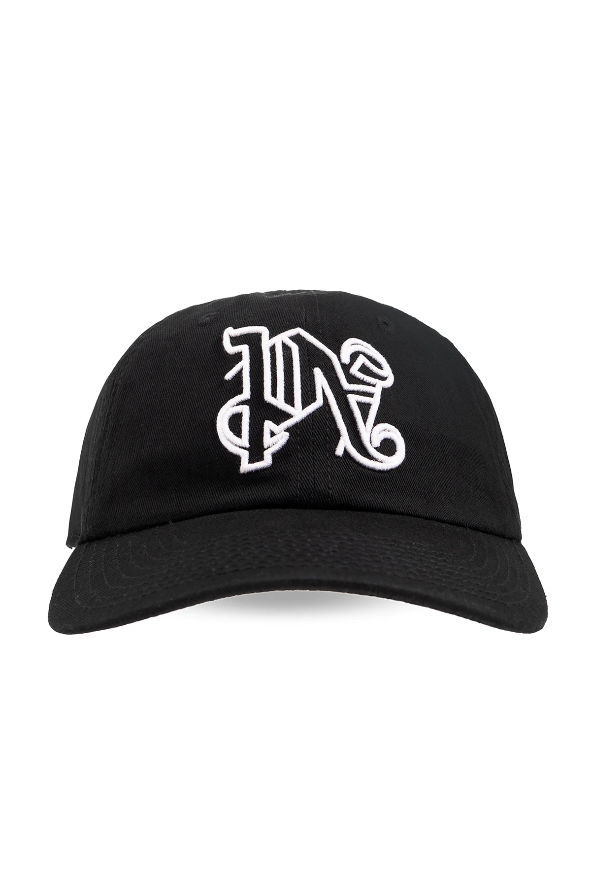 BLACK Baseball cap with monogram