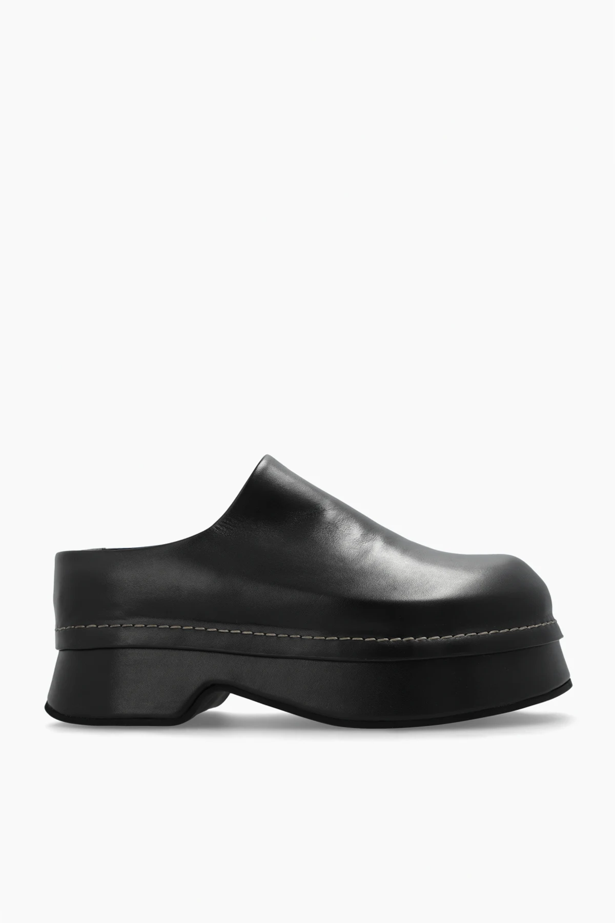 Lederstiefel mit Plateausohle