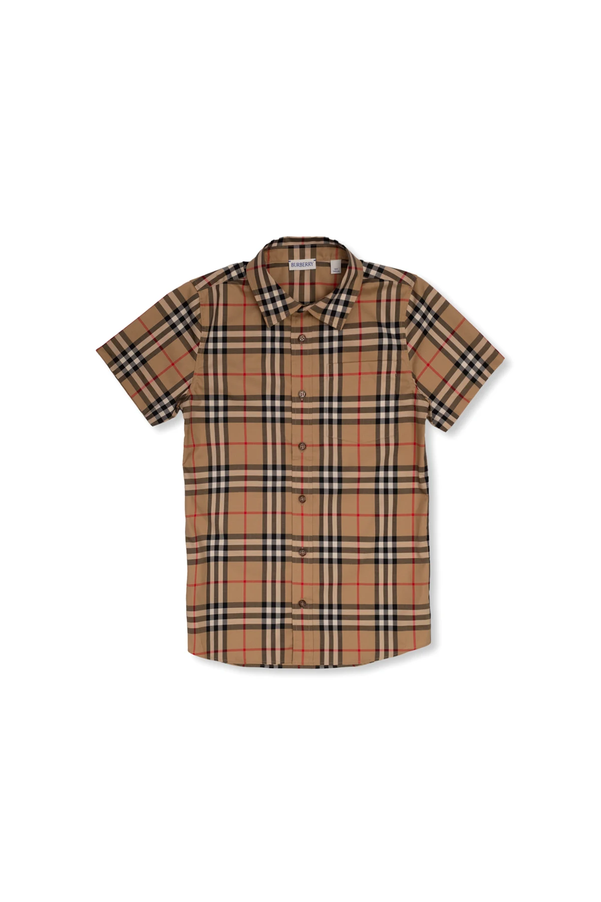 Shirt with short sleeves