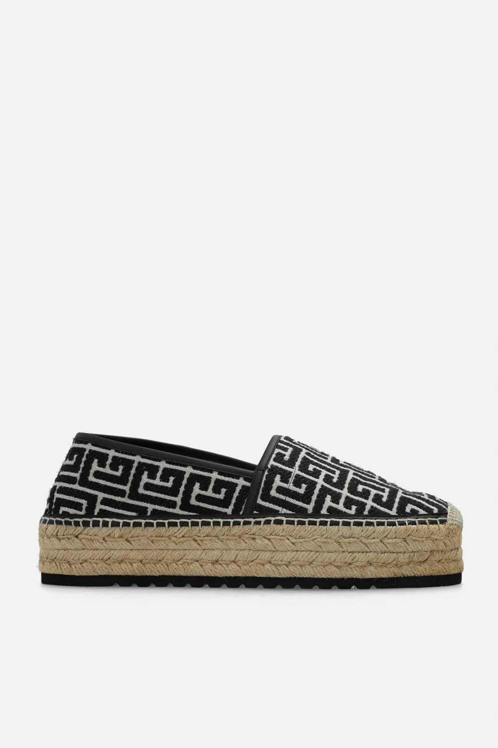 BLACK Platform espadrilles