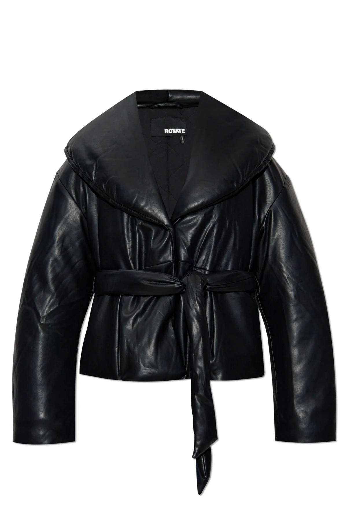 Kurtka `Belted` z eco skóry