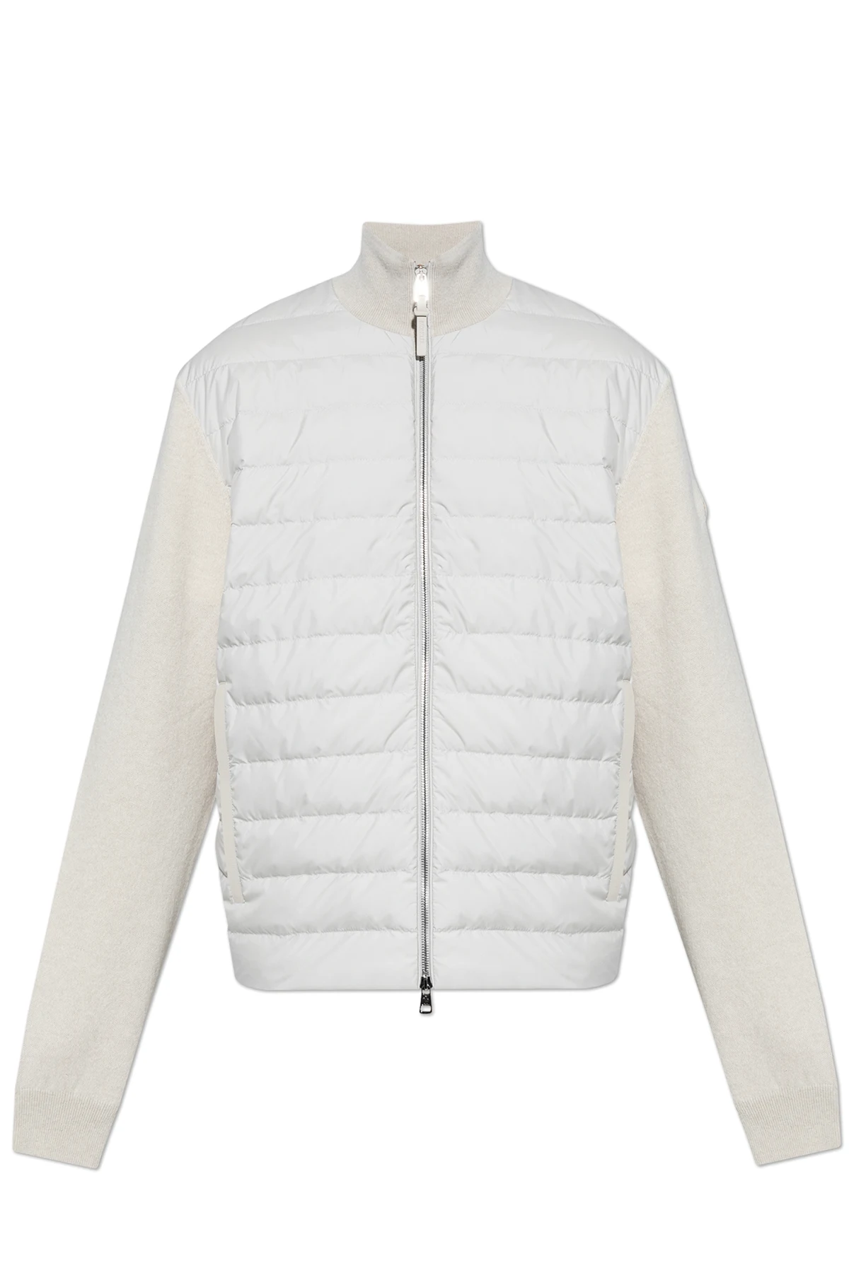 cream Cardigan with quilted front