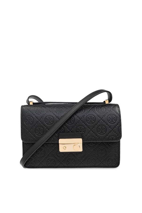 CZARNY Torba na ramię `T Monogram Pebble