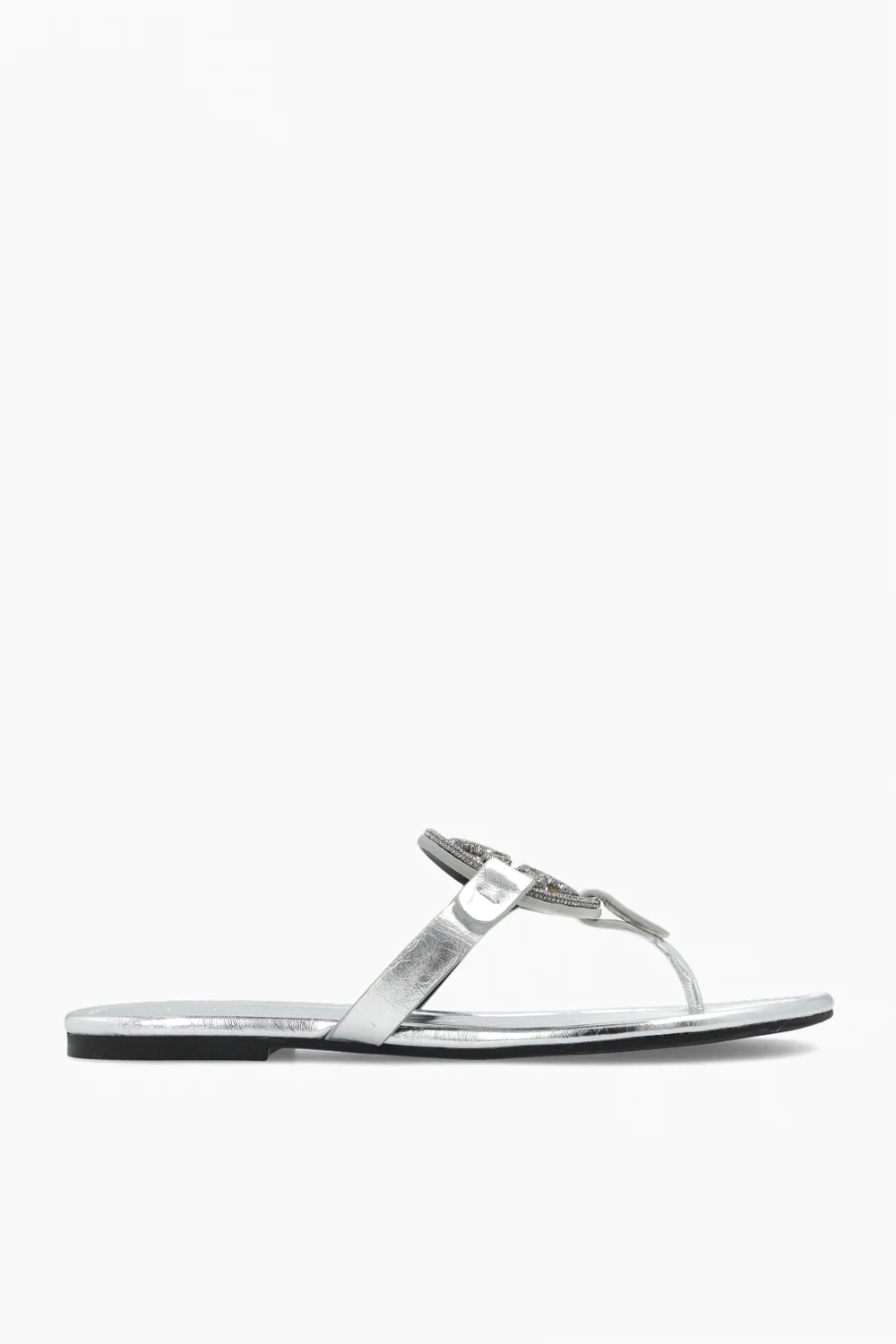 SILVER ‘Miller’ slides with logo