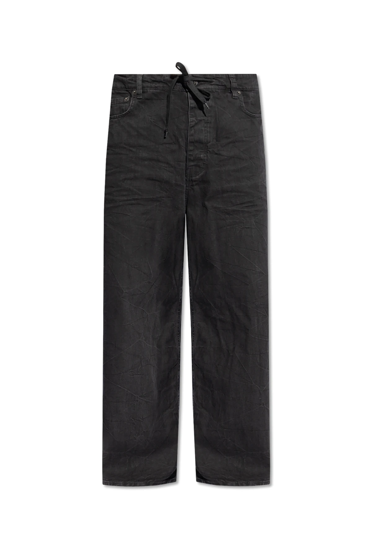 BLACK Crinkled Jeans