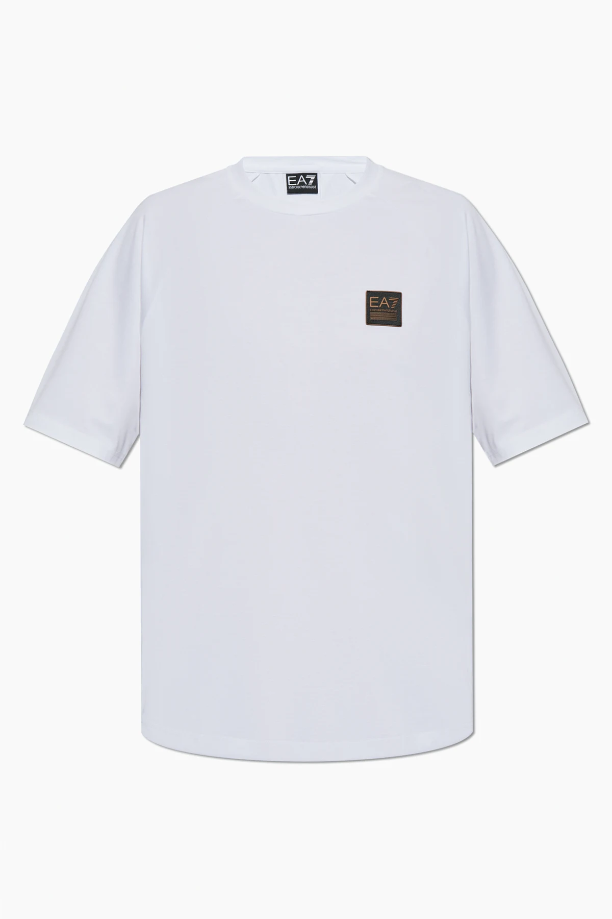 T-shirt z naszywką z logo