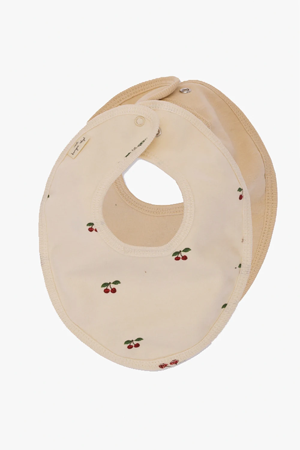 beige 2-pack bibs