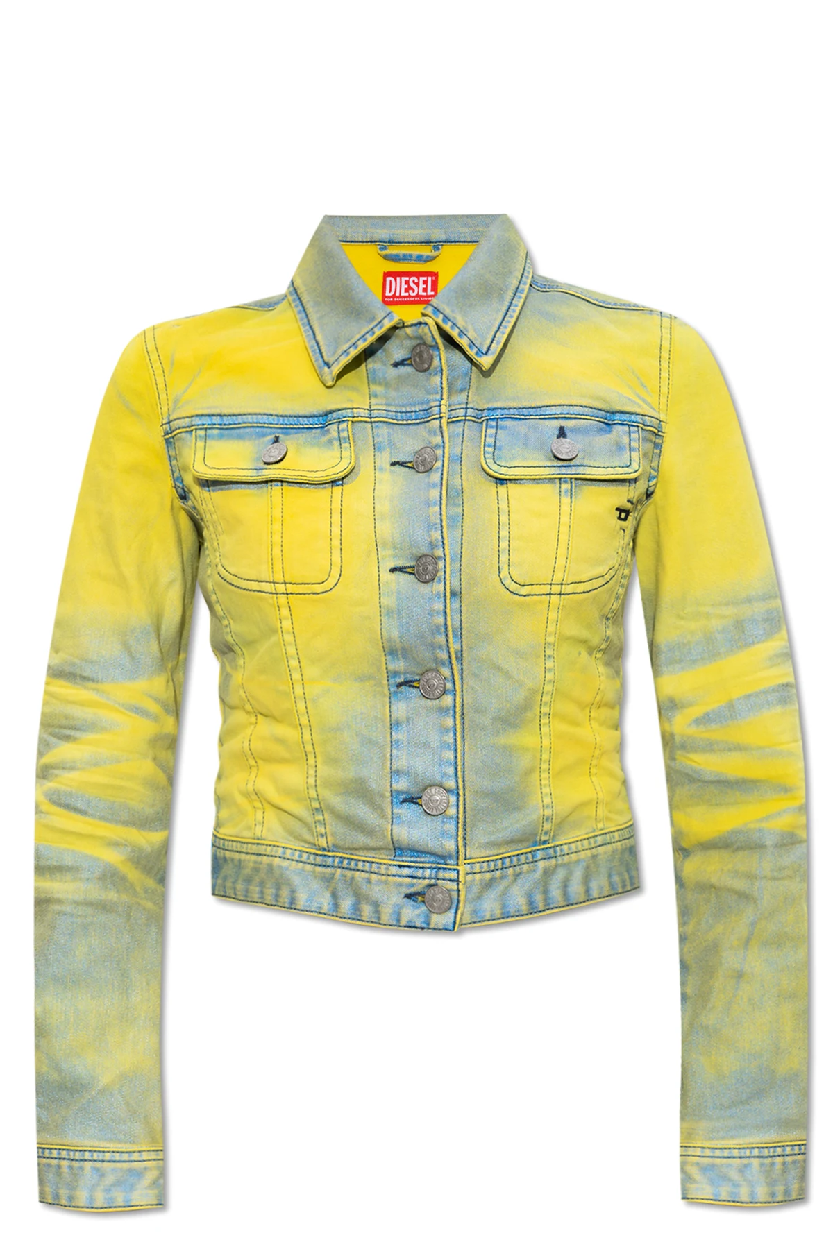 YELLOW  ‘DE-SLIMMY-S‘ cropped jacket