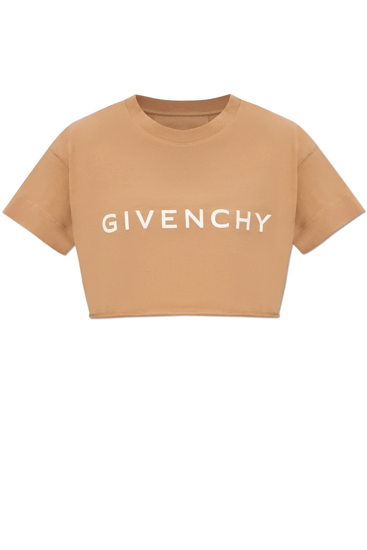 Kurzes T-Shirt mit Logo