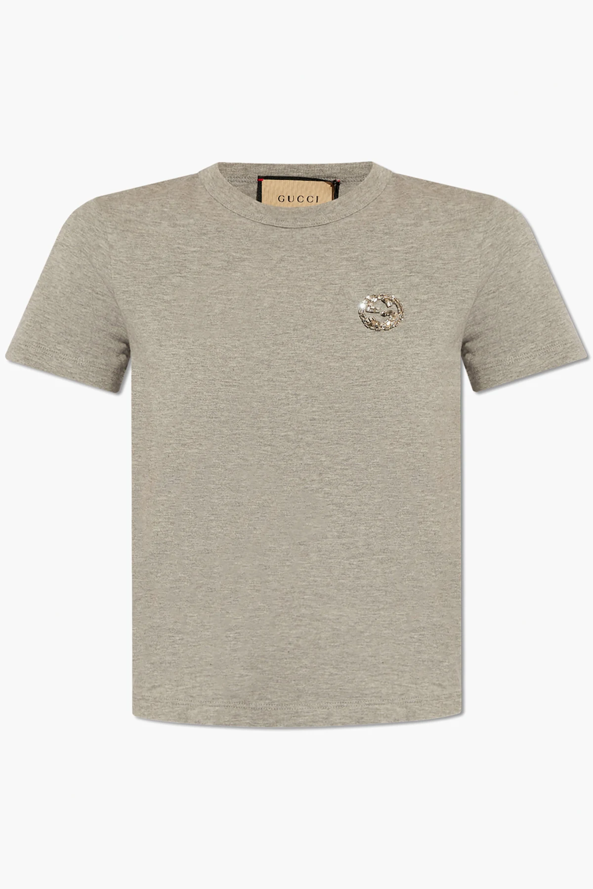 SZARY T-shirt z logo