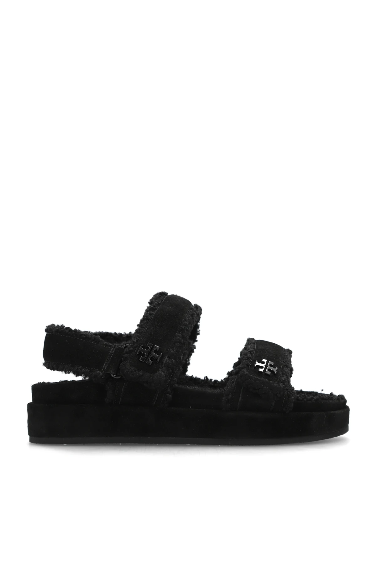 BLACK ‘Kira’ sandals with logo