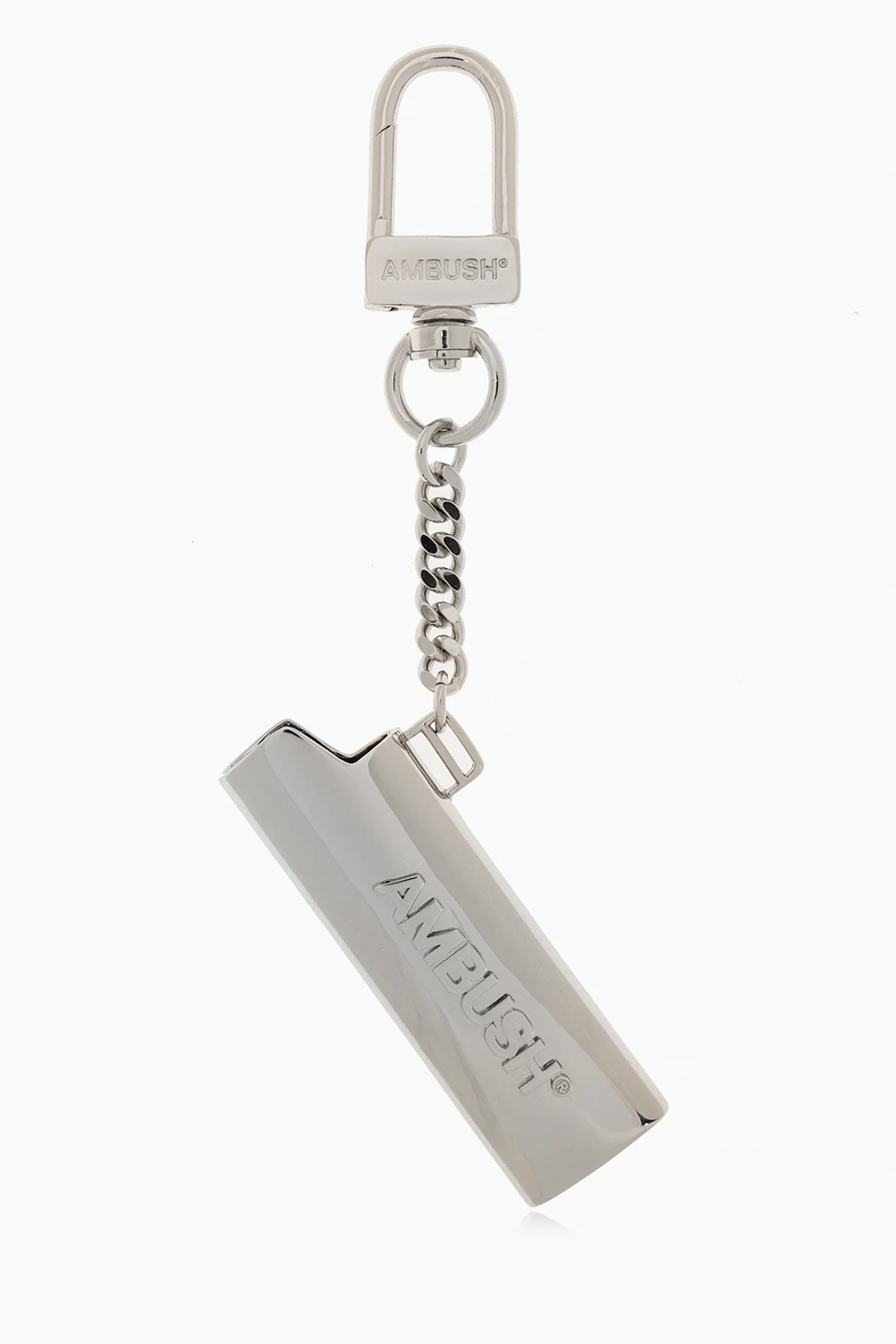 SILVER Lighter holder with logo