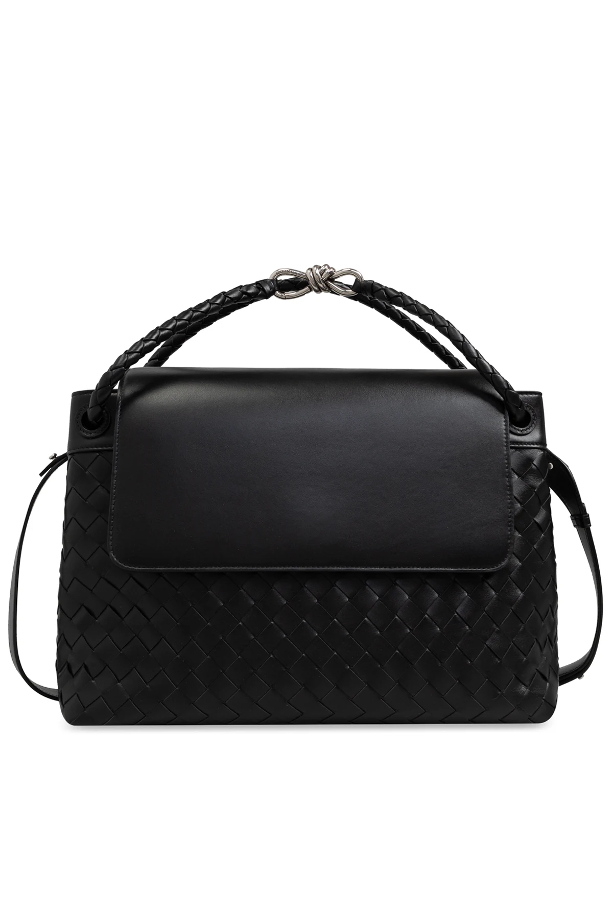 Leder-Schultertasche.