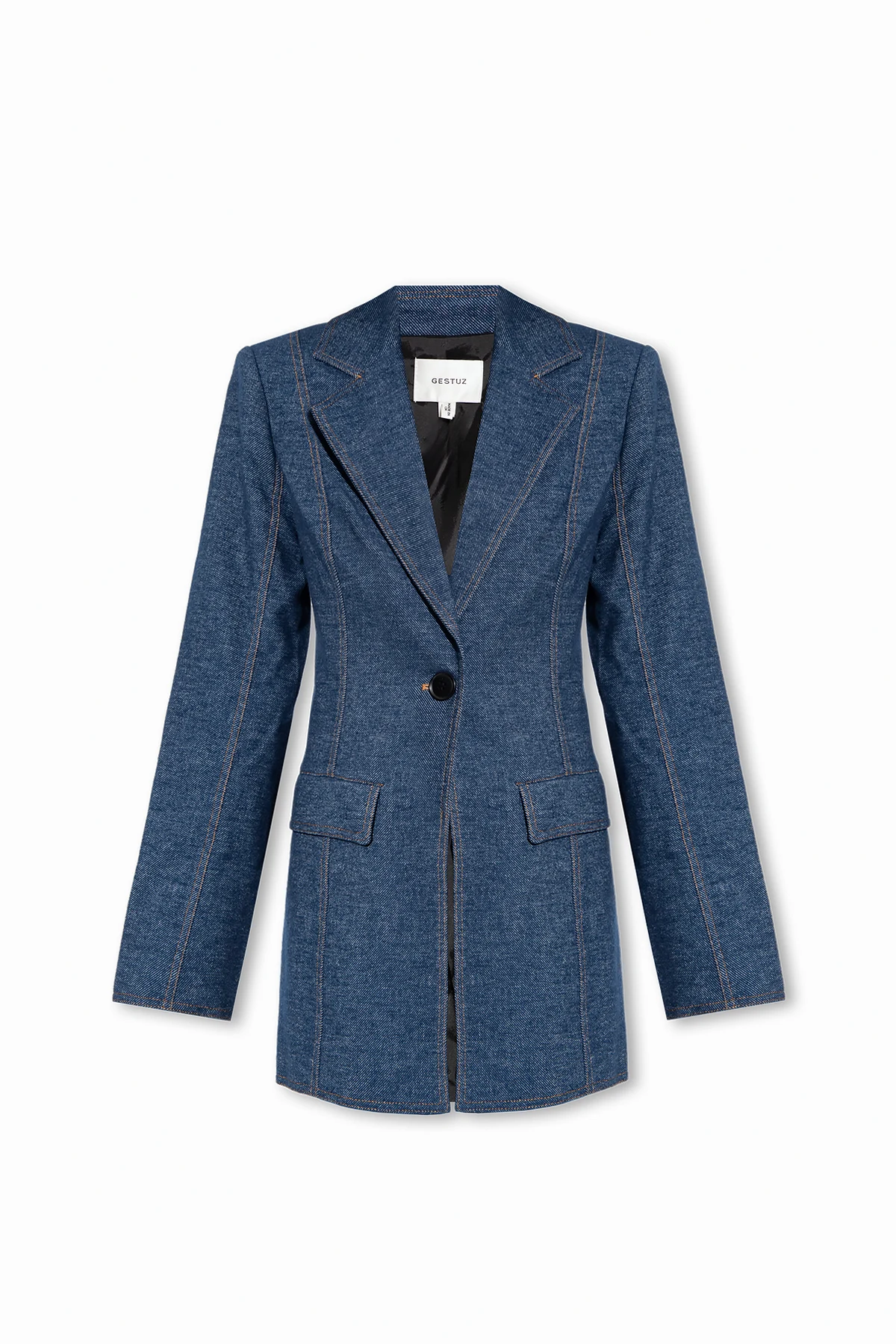 NAVY BLUE ‘Volragz’ denim blazer