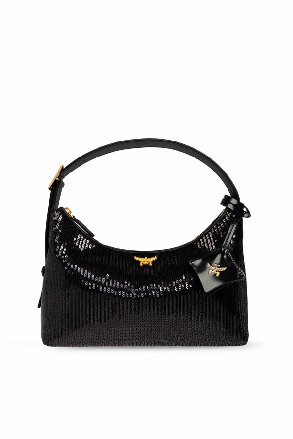 BLACK Sequin shoulder bag