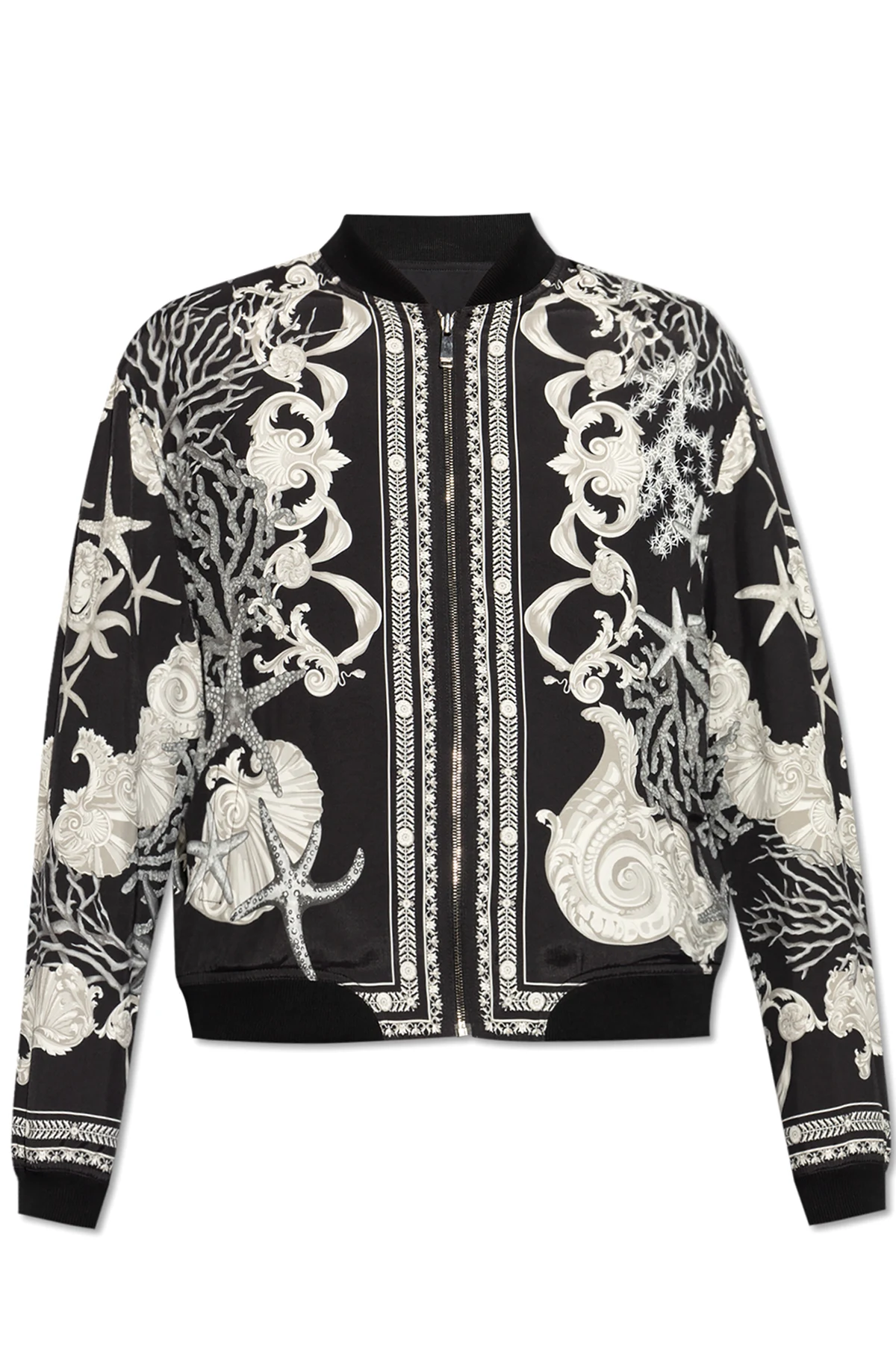 BLACK Reversible `bomber` jacket
