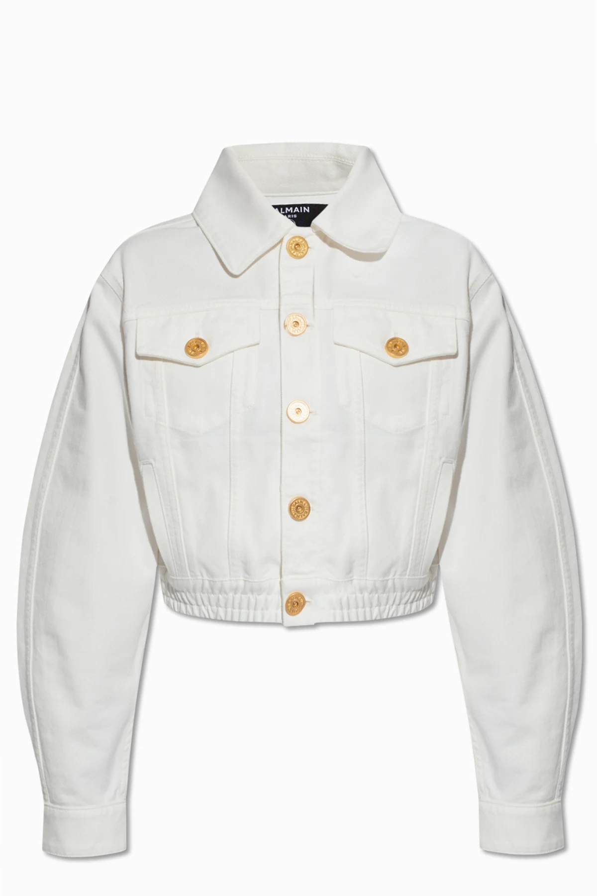 WHITE Cropped denim jacket