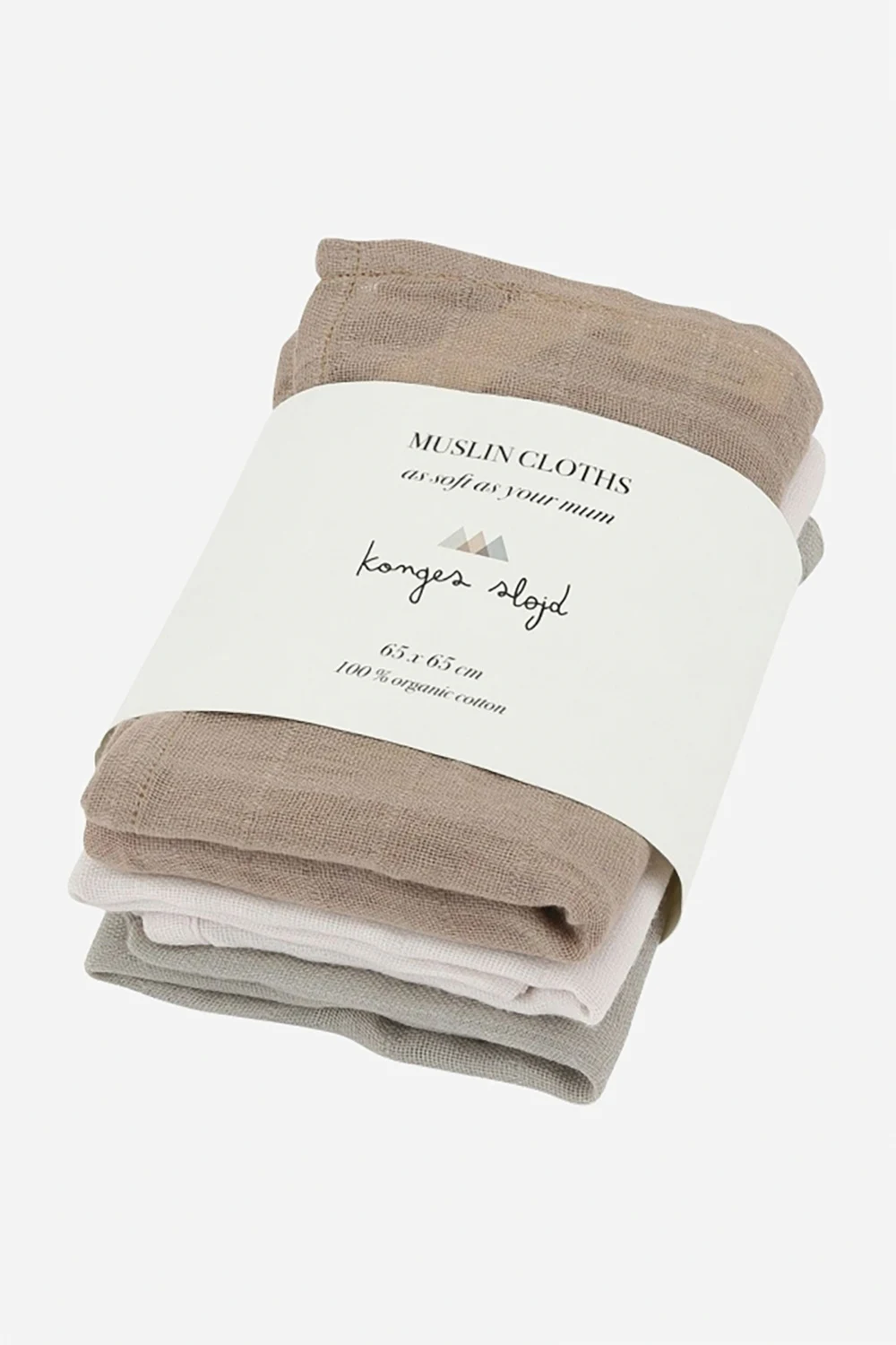MULTICOLOUR 3-pack muslin cloths