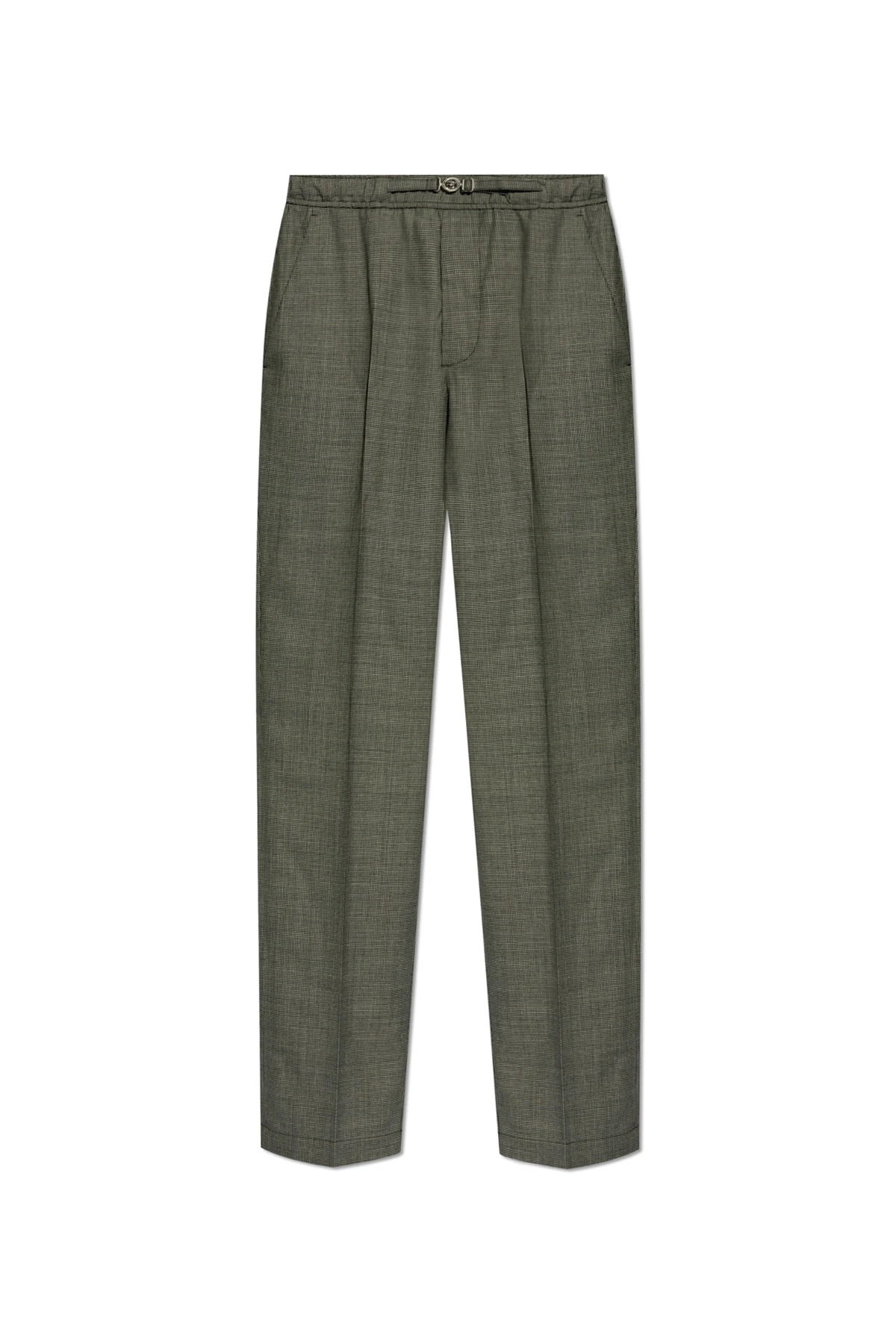 GREY Patterned trousers with crease