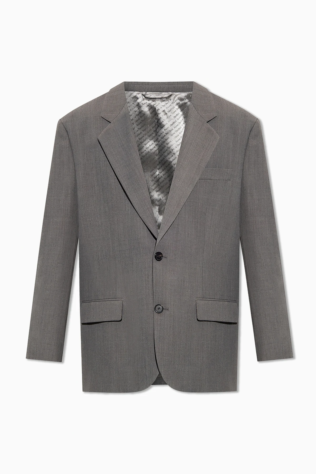 Relaxed-fitting single-breasted blazer