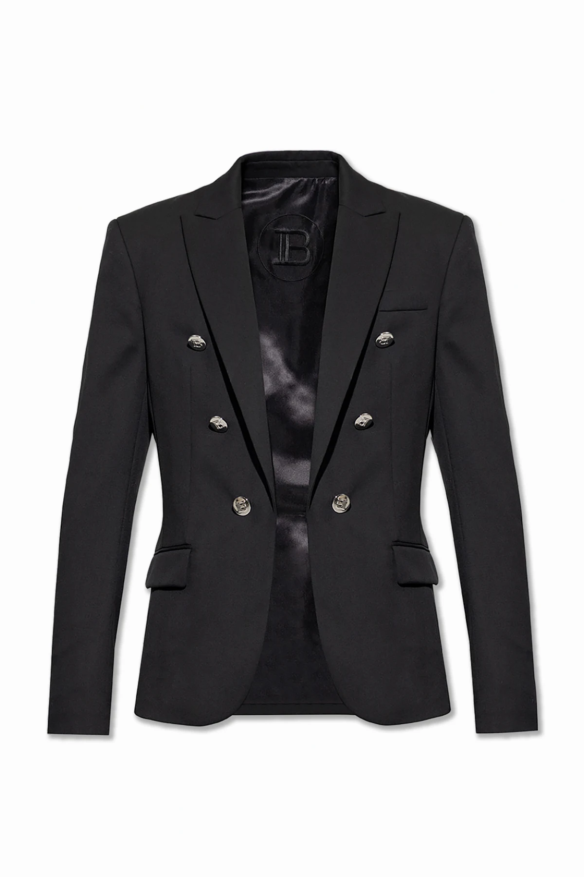 BLACK Blazer with peak lapels