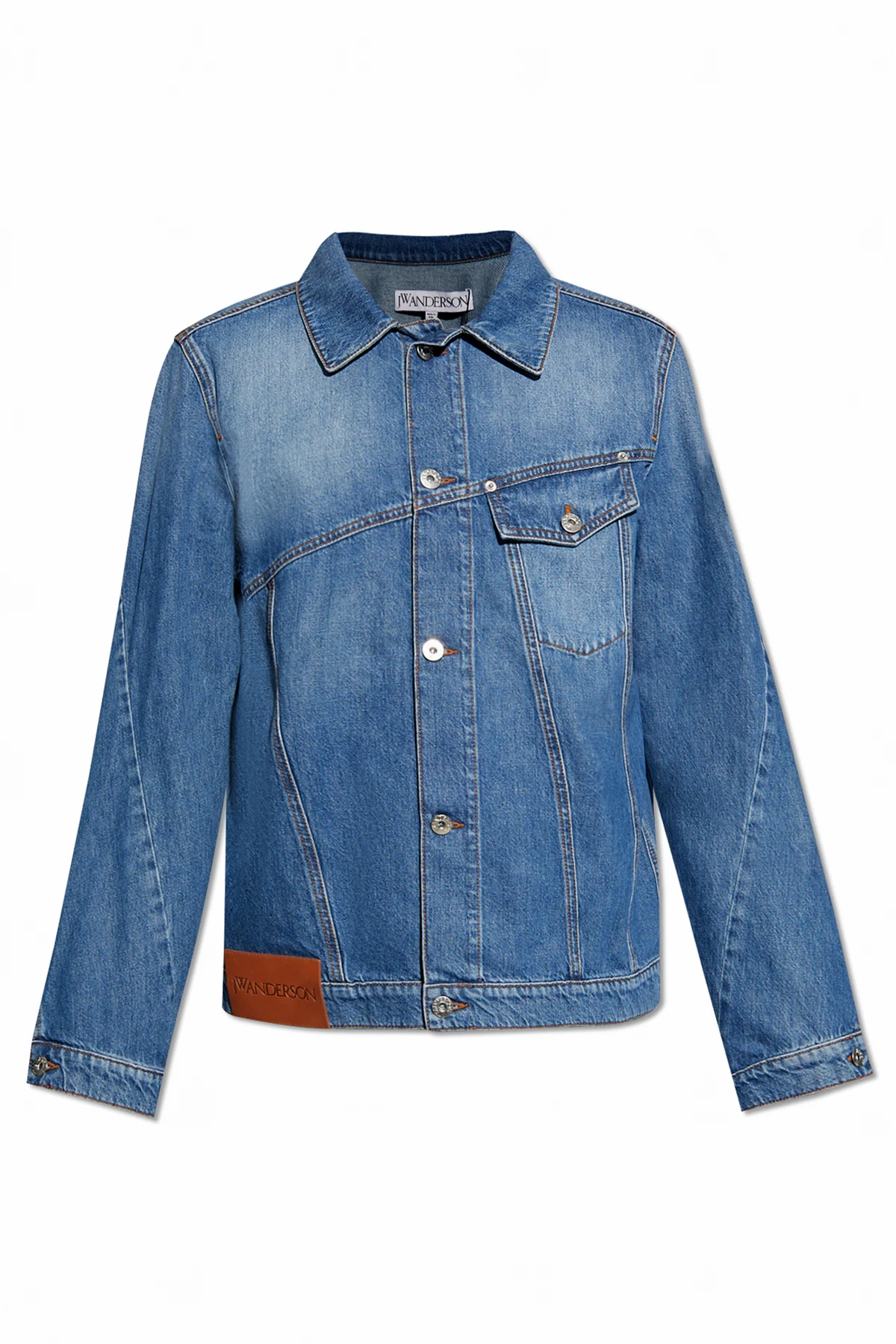 Denim jacket with logo