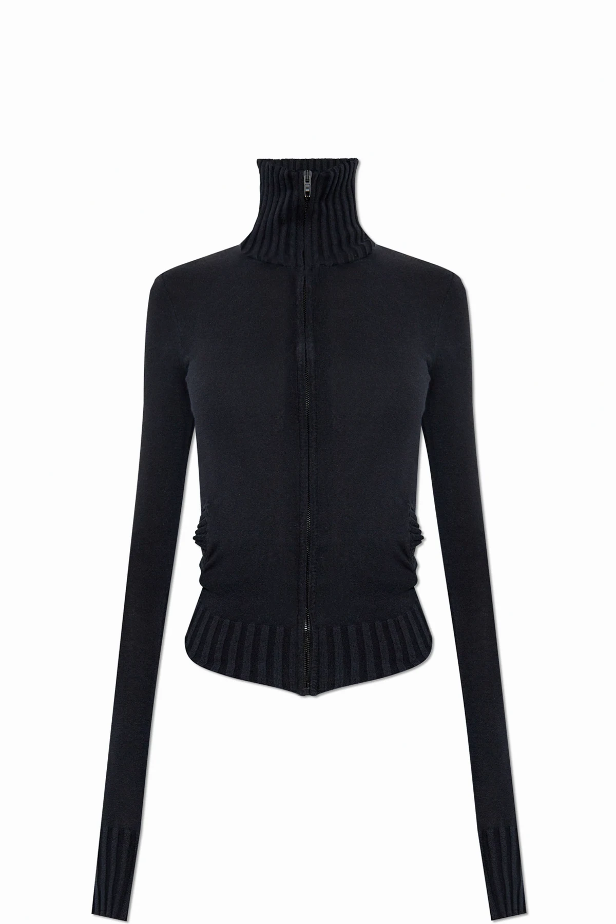 Reißverschluss-Strickjacke