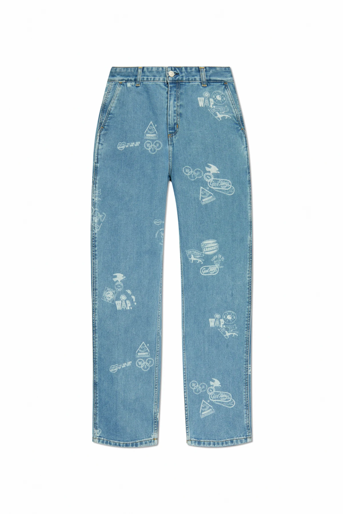 BLUE Straight-leg jeans